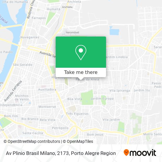 Av Plinio Brasil Milano, 2173 map