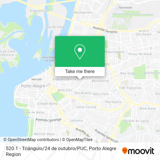 520.1 - Triângulo / 24 de outubro / PUC map