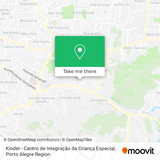 Mapa Kinder - Centro de Integração da Criança Especial