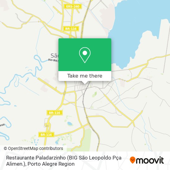 Restaurante Paladarzinho (BIG São Leopoldo Pça Alimen.) map