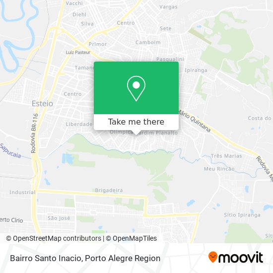 Bairro Santo Inacio map