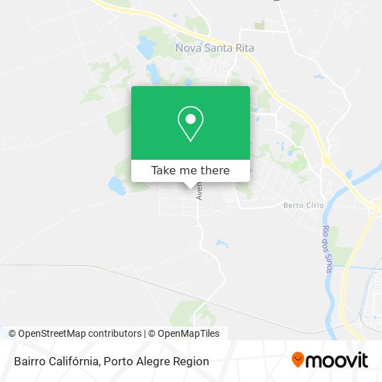 Mapa Bairro Califórnia