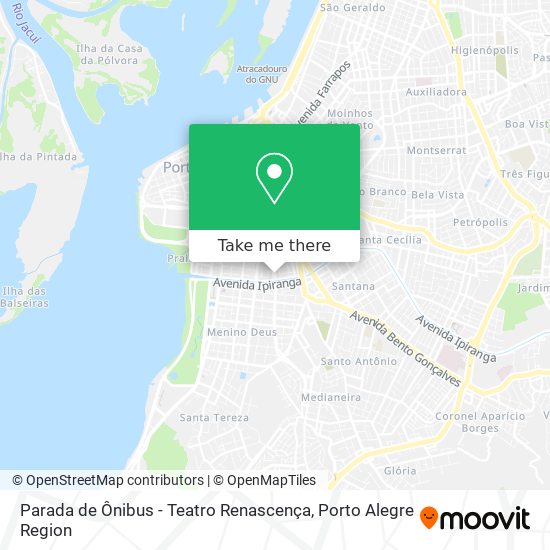 Parada de Ônibus - Teatro Renascença map