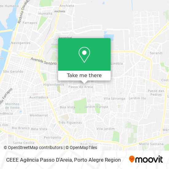 CEEE Agência Passo D'Areia map