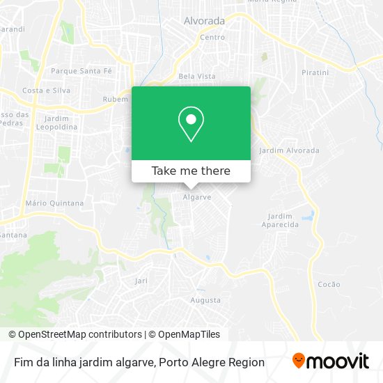 Fim da linha jardim algarve map