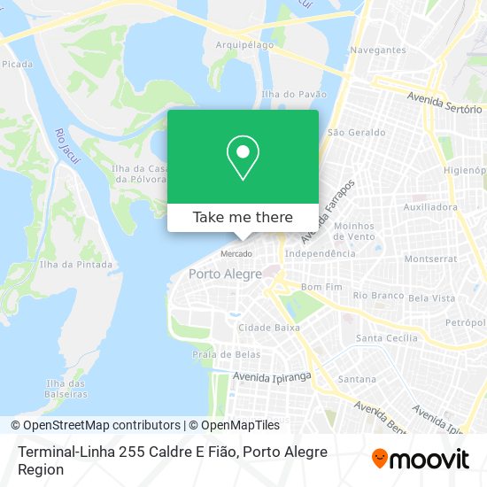 Mapa Terminal-Linha 255 Caldre E Fião