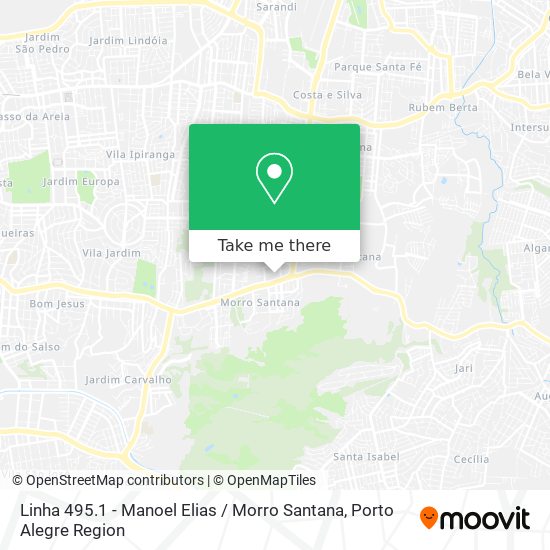 Mapa Linha 495.1 - Manoel Elias / Morro Santana