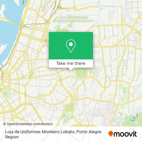 Mapa Loja de Uniformes Monteiro Lobato