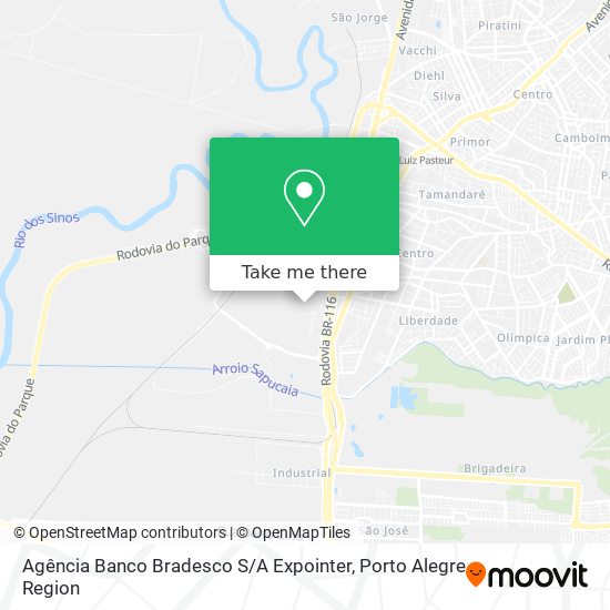 Agência Banco Bradesco S / A Expointer map