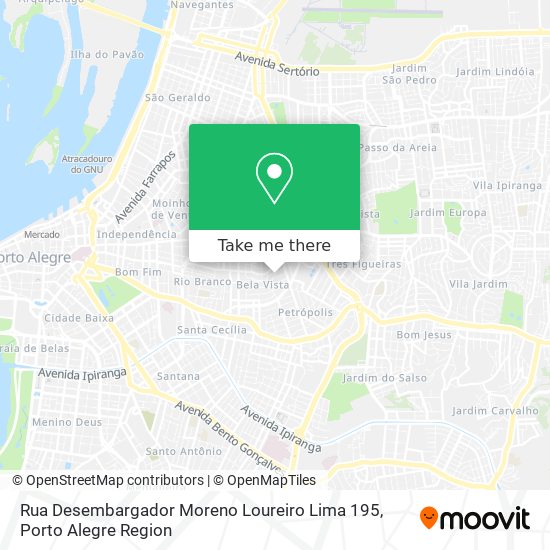 Mapa Rua Desembargador Moreno Loureiro Lima 195