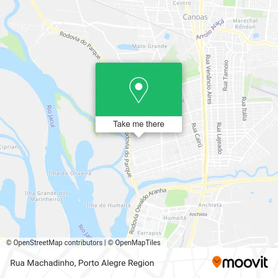 Rua Machadinho map