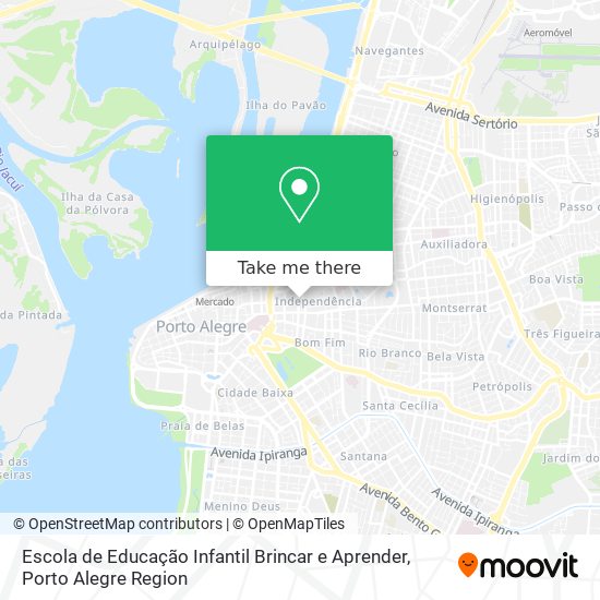 Mapa Escola de Educação Infantil Brincar e Aprender