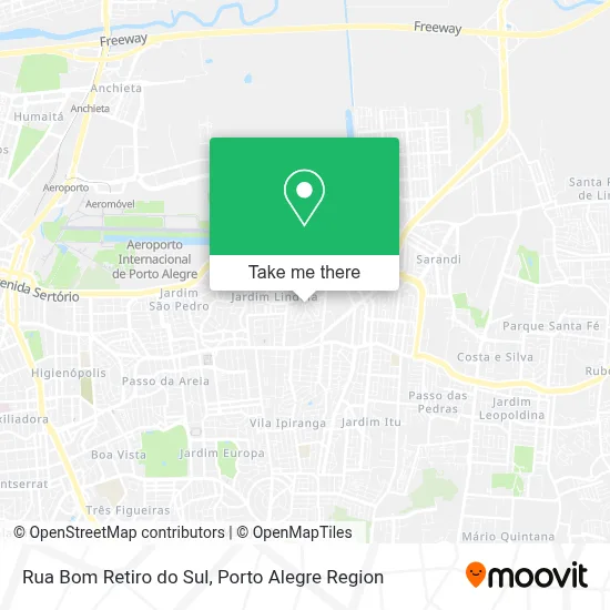 Rua Bom Retiro do Sul map