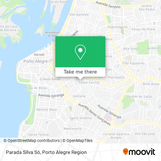 Parada Silva Só map