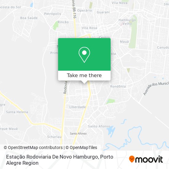 Mapa Estação Rodoviaria De Novo Hamburgo