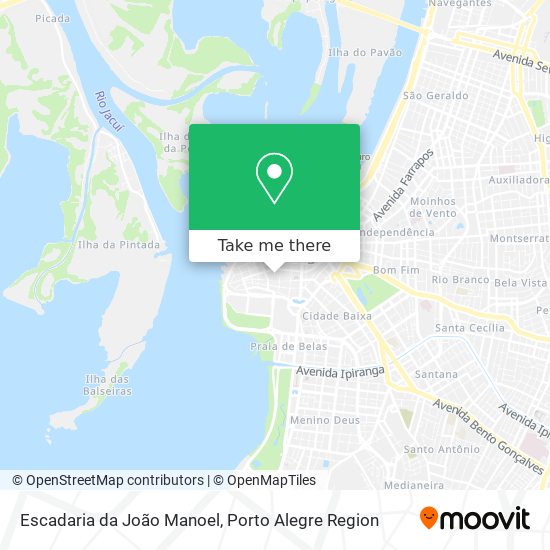 Mapa Escadaria da João Manoel