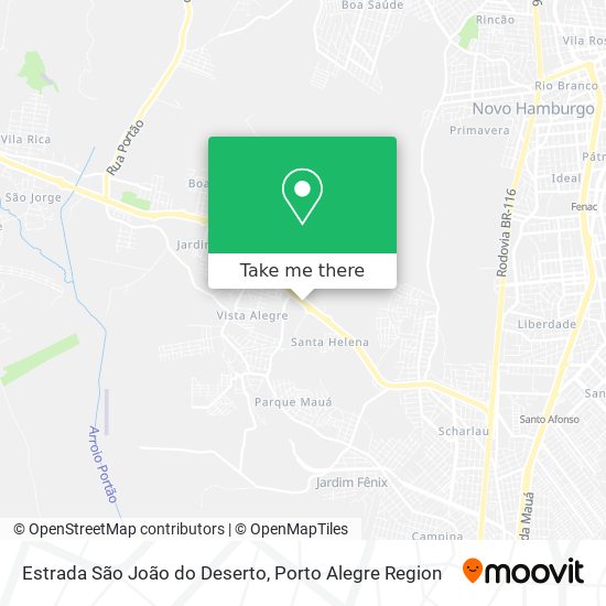 Estrada São João do Deserto map