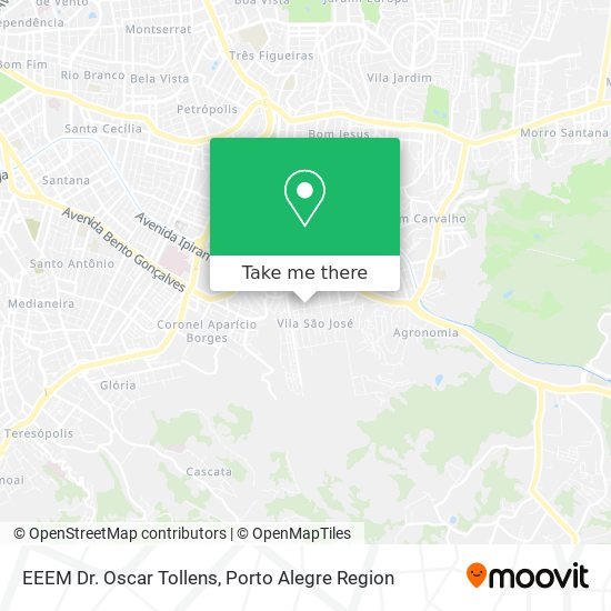 Mapa EEEM Dr. Oscar Tollens