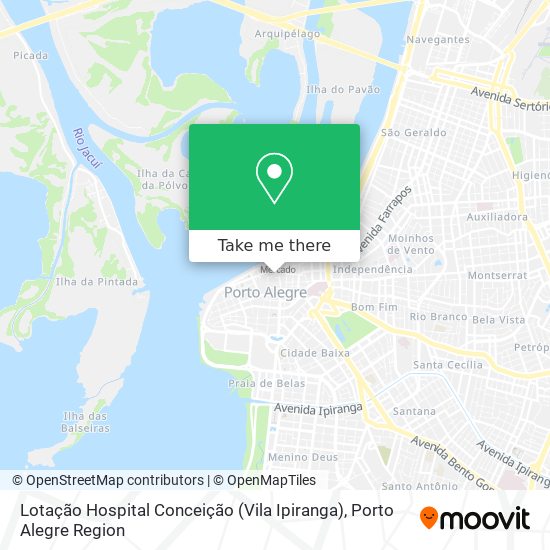 Lotação Hospital Conceição (Vila Ipiranga) map