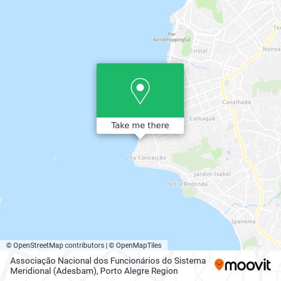 Associação Nacional dos Funcionários do Sistema Meridional (Adesbam) map