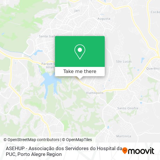 ASEHUP - Associação dos Servidores do Hospital da PUC map