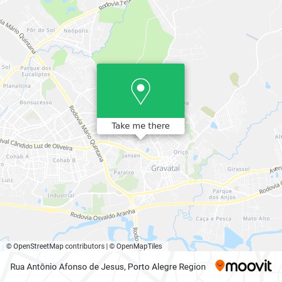 Rua Antônio Afonso de Jesus map
