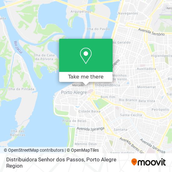 Mapa Distribuidora Senhor dos Passos