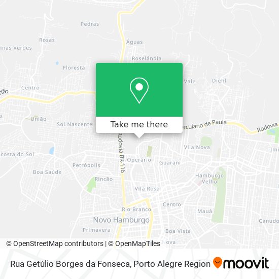 Rua Getúlio Borges da Fonseca map