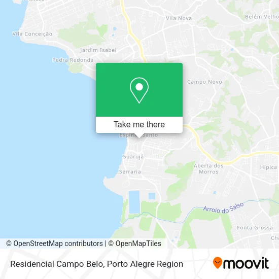 Residencial Campo Belo map