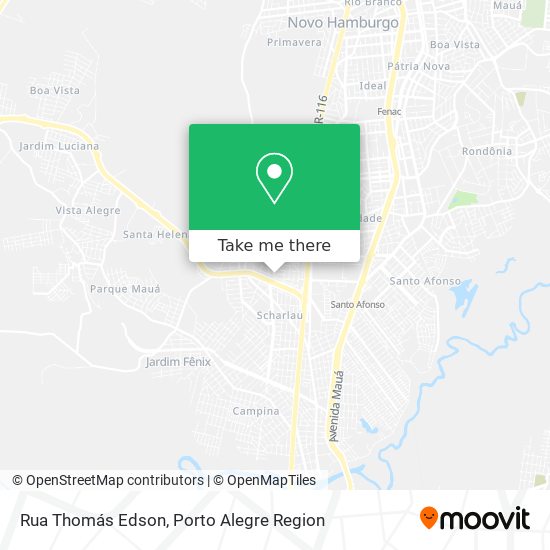 Rua Thomás Edson map