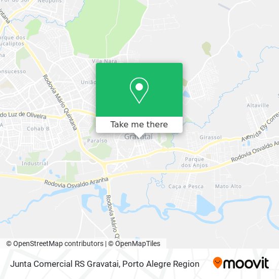 Junta Comercial RS Gravatai map