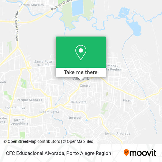 Mapa CFC Educacional Alvorada