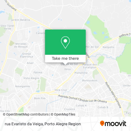 Mapa rua Evaristo da Veiga