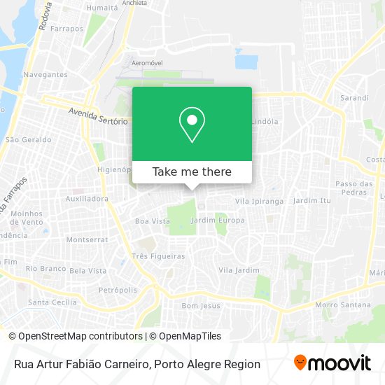 Rua Artur Fabião Carneiro map