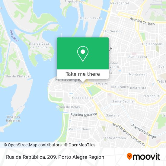 Mapa Rua da República, 209