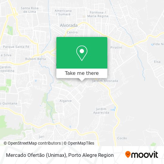 Mercado Ofertão (Unimax) map