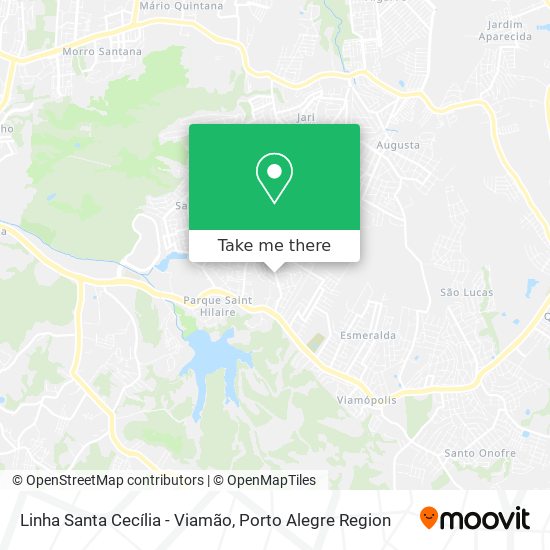 Linha Santa Cecília - Viamão map