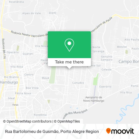 Rua Bartolomeu de Gusmão map