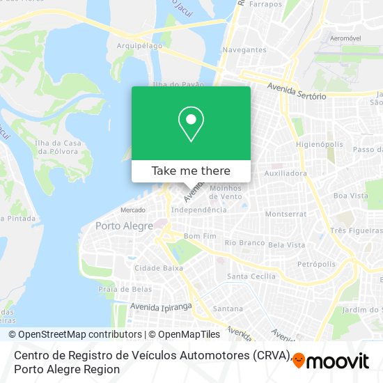Centro de Registro de Veículos Automotores (CRVA) map