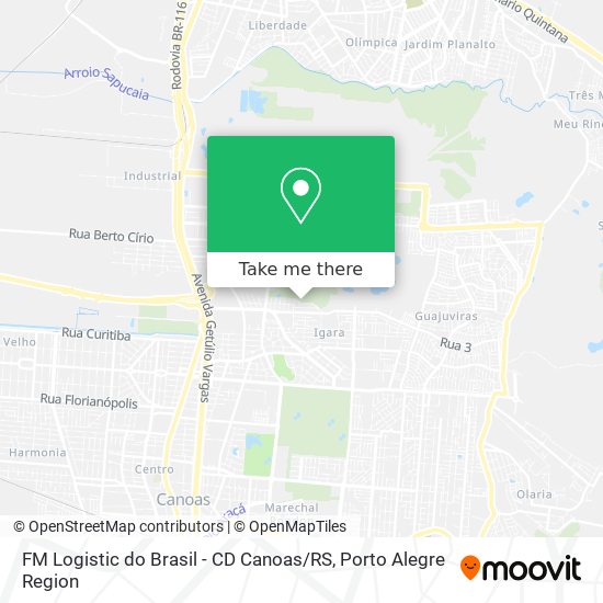 Mapa FM Logistic do Brasil - CD Canoas / RS