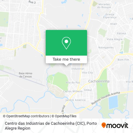 Mapa Centro das Indústrias de Cachoeirinha (CIC)