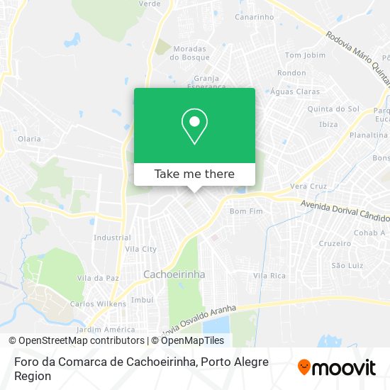 Mapa Foro da Comarca de Cachoeirinha