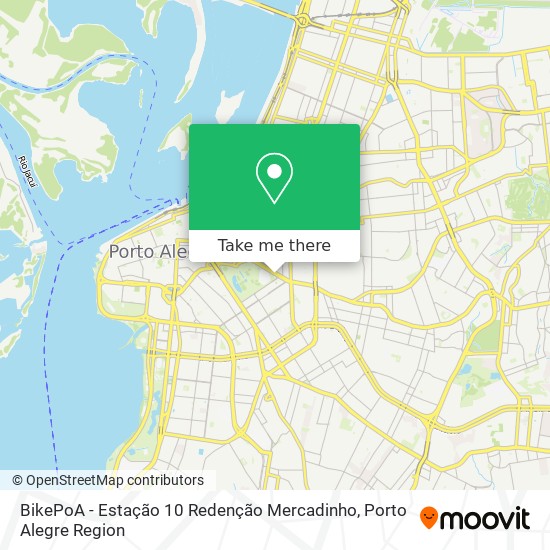 BikePoA - Estação 10 Redenção Mercadinho map