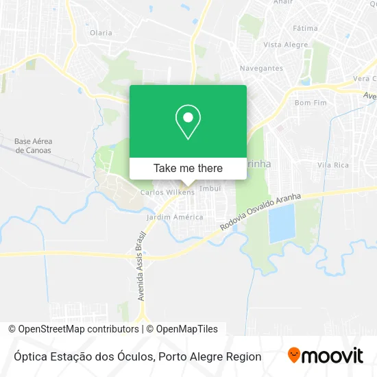 Óptica Estação dos Óculos map