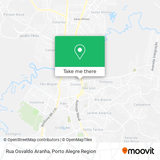 Rua Osvaldo Aranha map