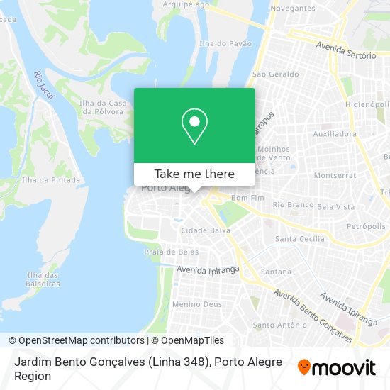 Mapa Jardim Bento Gonçalves (Linha 348)