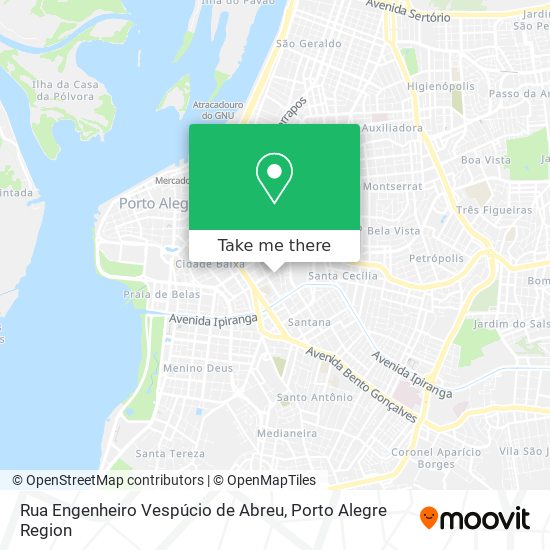 Mapa Rua Engenheiro Vespúcio de Abreu