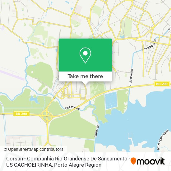 Corsan - Companhia Rio Grandense De Saneamento - US CACHOEIRINHA map