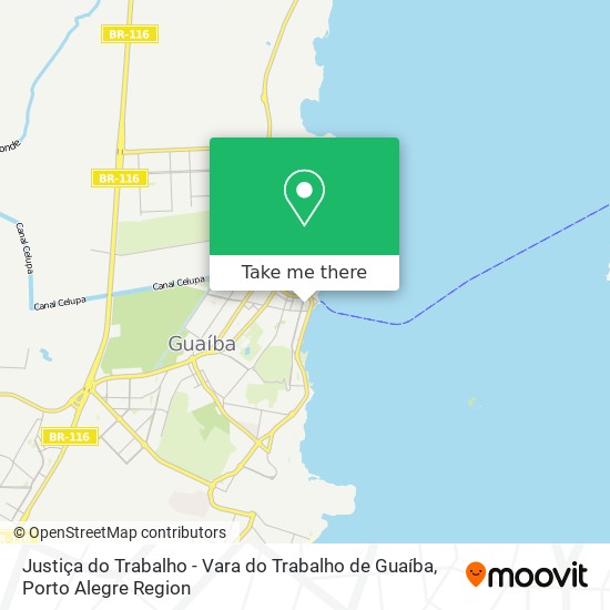 Justiça do Trabalho - Vara do Trabalho de Guaíba map