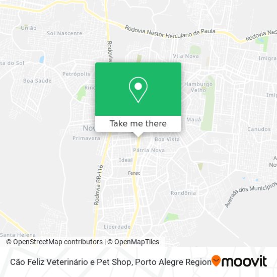 Cão Feliz Veterinário e Pet Shop map